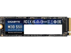 هارد درایو اس اس دی (SSD) گیگابایت (GIGABYTE) مدل M30 ظرفیت 1 ترابایت فرم فاکتور M.2-2280 رابط NVMe