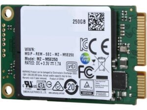 هارد درایو اس اس دی (SSD) سامسونگ (SAMSUNG) مدل MZ-M5E250BW ظرفیت 250 گیگابایت فرم فاکتور mSATA رابط SATA