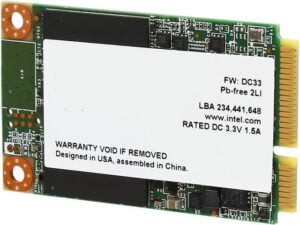 هارد درایو اس اس دی (SSD) اینتل (Intel) مدل SSDMCEAW120A401 ظرفیت 120 گیگابایت فرم فاکتور mSATA رابط SATA
