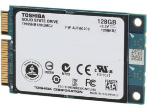 هارد درایو اس اس دی (SSD) توشیبا (Toshiba) مدل THNSNB128GMCJ ظرفیت 128 گیگابایت فرم فاکتور mSATA رابط SATA
