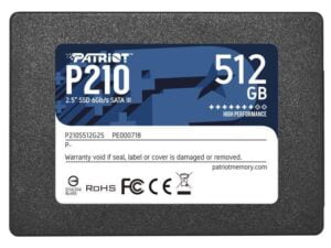 هارد درایو اس اس دی (SSD) پاتریوت (Patriot) مدل P210S512G25 ظرفیت 512 گیگابایت فرم فاکتور 2.5 اینچ رابط SATA