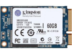 هارد درایو اس اس دی (SSD) کینگستون (Kingston) مدل SMS200S3-60G ظرفیت 60 گیگابایت رابط mSATA