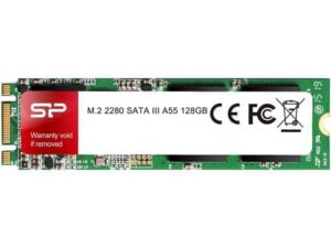 هارد درایو اس اس دی (SSD) سیلیکون پاور (Silicon Power) مدل SP128GBSS3A55M28 ظرفیت 128 گیگابایت فرم فاکتور M.2-2280 رابط SATA