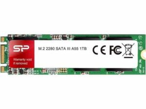 هارد درایو اس اس دی (SSD) سیلیکون پاور (Silicon Power) مدل SP001TBSS3A55M28 ظرفیت 1 ترابایت فرم فاکتور M.2-2280 رابط SATA