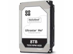 هارد دیسک درایو اینترنال اچ جی اس تی (HGST) مدل HUH728080ALE600 ظرفیت 8 ترابایت سرعت 7200RPM رابط SATA