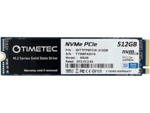 هارد درایو اس اس دی (SSD) Timetec مدل MS09 ظرفیت 512 گیگابایت فرم فاکتور M.2-2280 رابط NVMe