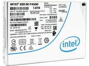 هارد درایو اس اس دی (SSD) اینتل (Intel) ظرفیت 1 ترابایت فرم فاکتور 2.5 اینچ U.2 رابط NVMe