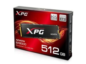 هارد درایو اس اس دی (SSD) ایکس پی جی (XPG) مدل ASX8000NPC-512GM-C ظرفیت 512 گیگابایت فرم فاکتور M.2-2280 رابط NVMe