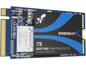 هارد درایو اس اس دی (SSD) Sabrent ظرفیت 1 ترابایت فرم فاکتور M.2-2242 رابط NVMe