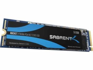 هارد درایو اس اس دی (SSD) Sabrent مدل SB-ROCKET-512 ظرفیت 512 گیگابایت فرم فاکتور M.2-2280 رابط NVMe