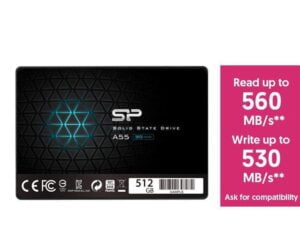 هارد درایو اس اس دی (SSD) سیلیکون پاور (Silicon Power) مدل SP512GBSS3A55S25 ظرفیت 512 گیگابایت فرم فاکتور 2.5 اینچ رابط SATA
