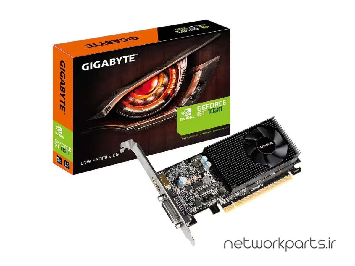 کارت گرافیکی گیگابایت (GIGABYTE) مدل GV-N1030D5-2GL پردازنده گرافیکی GeForce-GT1030 حافظه 2 گیگابایت نوع GDDR5