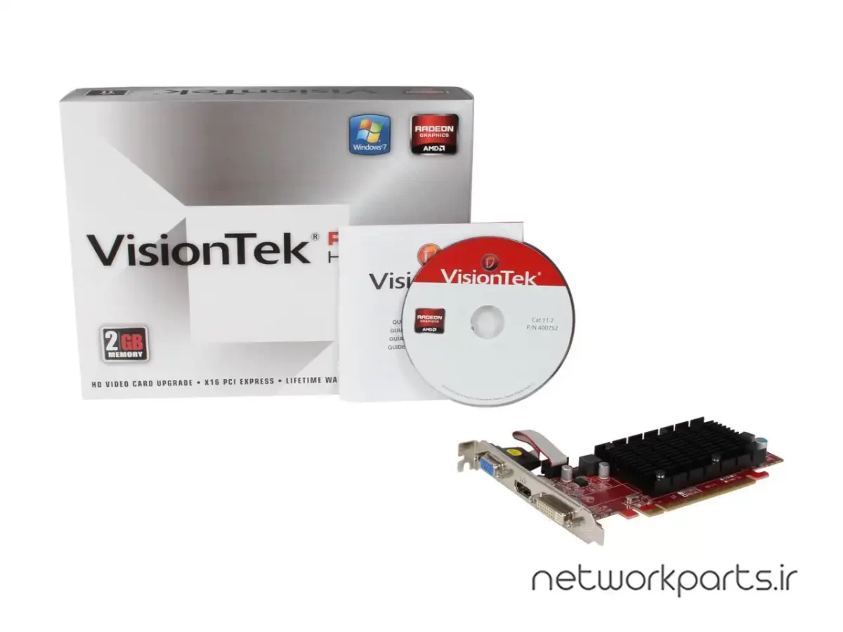 کارت گرافیکی ویژن تک (VisionTek) مدل 900356 پردازنده گرافیکی Radeon-HD5450 حافظه 2 گیگابایت نوع DDR3