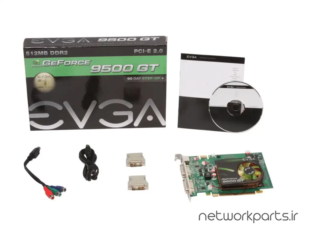 کارت گرافیکی ای وی جی ای (EVGA) مدل 512-P3-N954-TR پردازنده گرافیکی GeForce-9500GT حافظه 512 مگابایت نوع DDR2