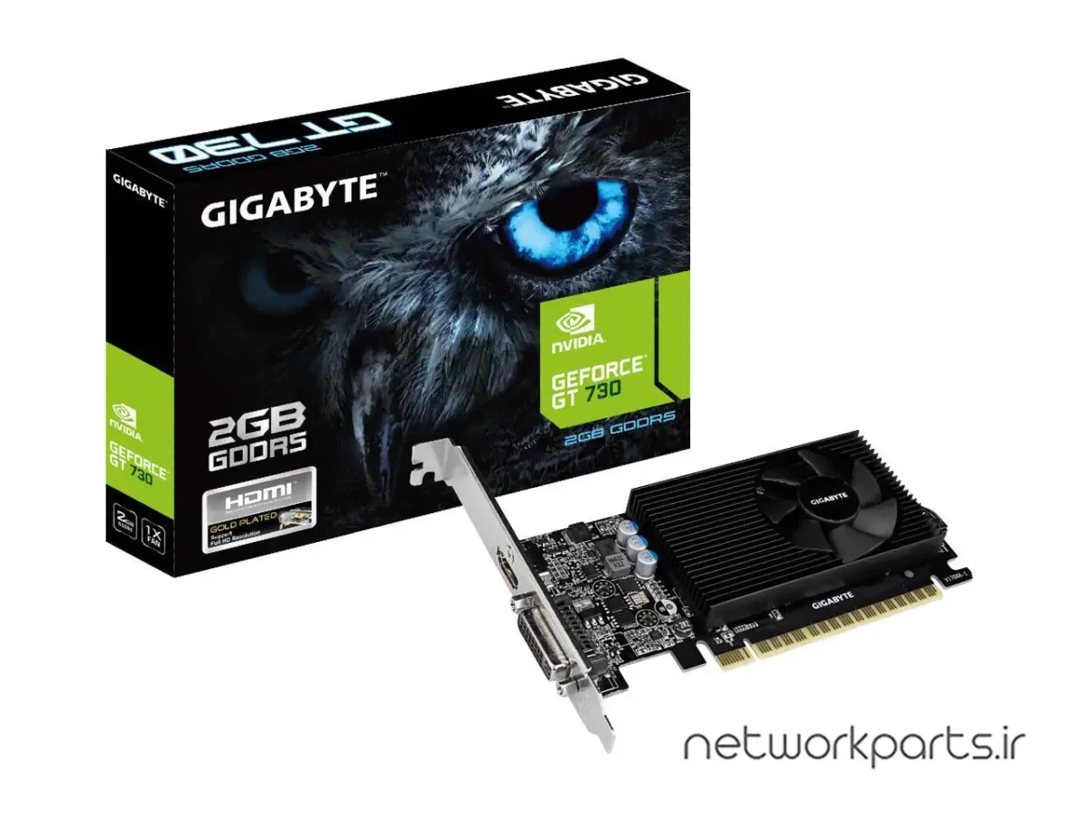 کارت گرافیکی گیگابایت (GIGABYTE) مدل GV-N730D5-2GL پردازنده گرافیکی GeForce-GT730 حافظه 2 گیگابایت نوع GDDR5