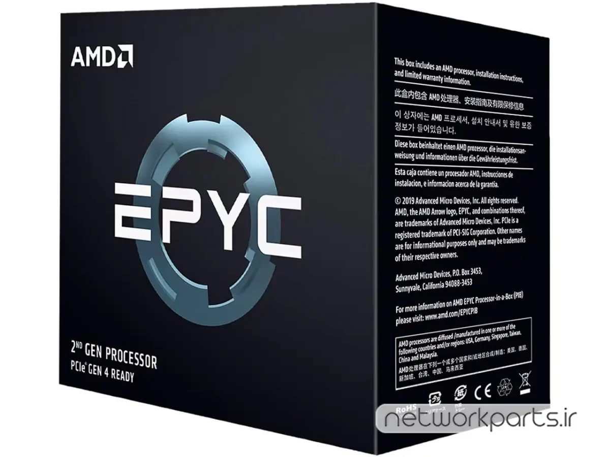 پردازنده سرور ای ام دی (AMD) سری EPYC مدل 100-100000074WOF فرکانس 2.3 گیگاهرتز سوکت SP3