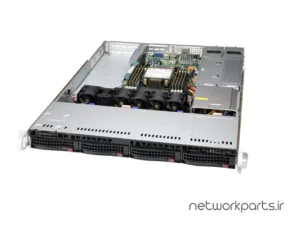 سرور رک سوپرمایکرو (Supermicro) سری SuperServer مدل 510P-WTR-5320-64-1 دارای 1 پردازنده مدل Gold 5320 سوکت LGA4189 بهمراه 1 هارد درایو 1TB و حافظه رم 64GB با فرم فاکتور 1U
