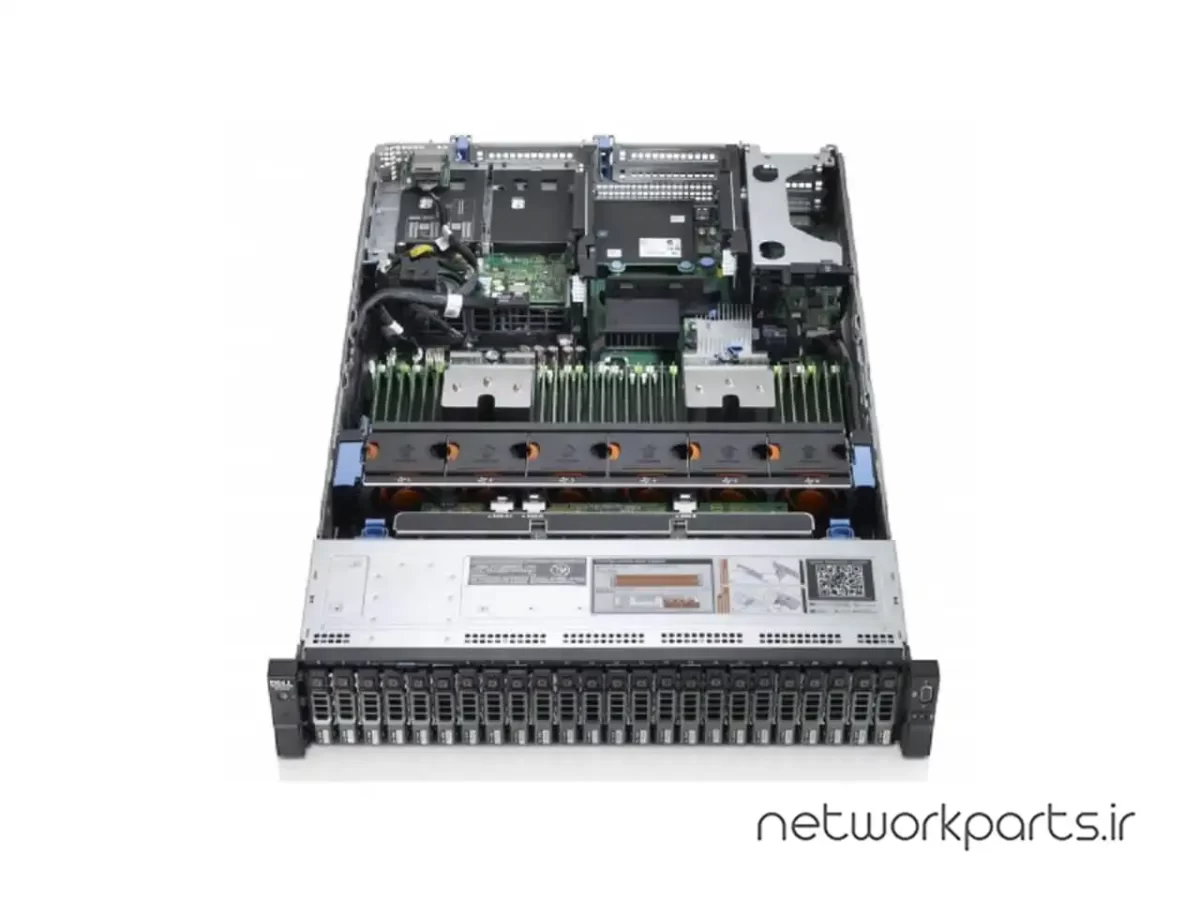 سرور رک دل (DELL) سری PowerEdge مدل R730XD دارای 2 پردازنده مدل E5-2650 V3 سوکت LGA2011-3 بدون هارد درایو بهمراه حافظه رم 1.5TB با فرم فاکتور 2U