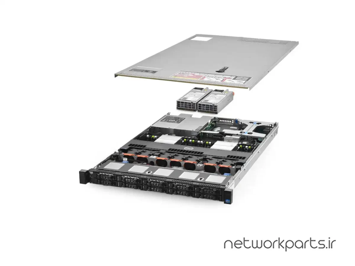 سرور رک دل (DELL) سری PowerEdge مدل R620 دارای 2 پردازنده مدل E5-2680 سوکت LGA2011 بدون هارد درایو بهمراه حافظه رم 128GB با فرم فاکتور 1U