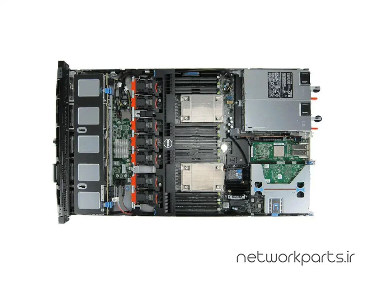 سرور رک دل (DELL) سری PowerEdge مدل R630 دارای 2 پردازنده مدل E5-2640 V3 سوکت LGA2011-3 بهمراه 8 هارد درایو 2.4TB و حافظه رم 768GB با فرم فاکتور 1U