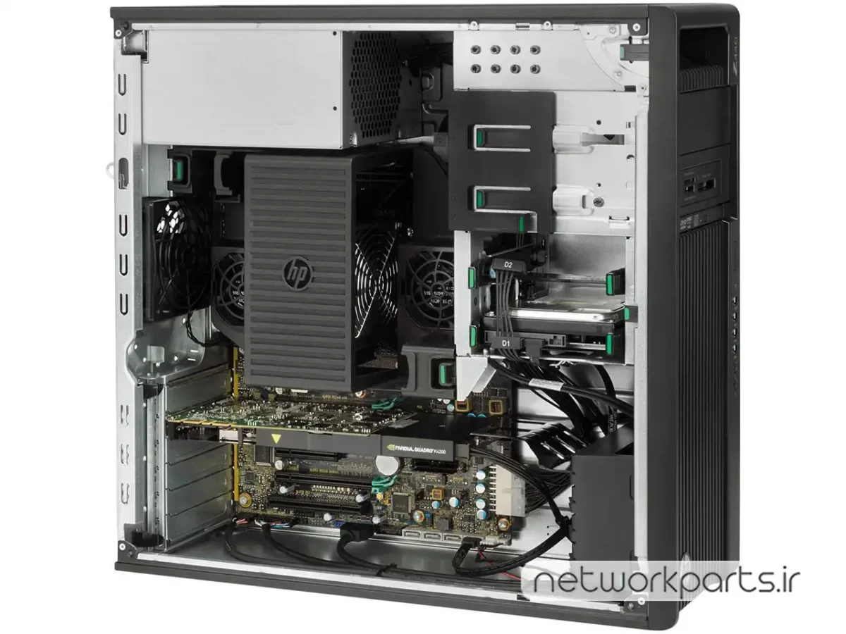 سرور رک اچ پی (HP) سری Workstation مدل Z440 دارای 2 پردازنده مدل E5-2696 V3 سوکت LGA2011-3 بدون هارد درایو بهمراه حافظه رم 8GB با فرم فاکتور 1U