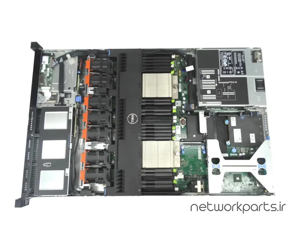 سرور رک دل (DELL) سری PowerEdge مدل R620 دارای 2 پردازنده مدل E5-2603 سوکت LGA2011 بدون هارد درایو بهمراه حافظه رم 48GB با فرم فاکتور 1U