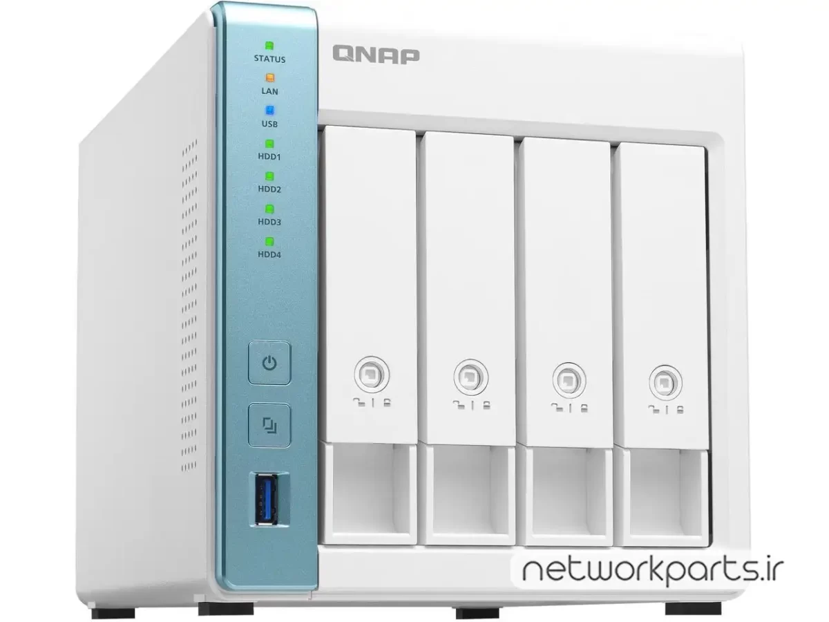 ذخیره ساز تحت شبکه (NAS) کیونپ (Qnap) مدل TS-431P3-4G-US بدون هارد درایو دارای 4GB حافظه رم