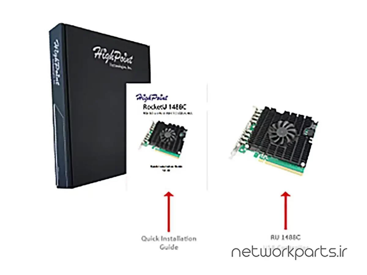 کارت کنترلر PCI-Express های پویت (HighPoint) سری RocketU مدل RU1488C
