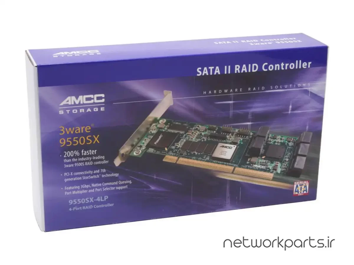 کارت RAID کنترلر SATA-II 3Ware مدل 9550SX-4LP