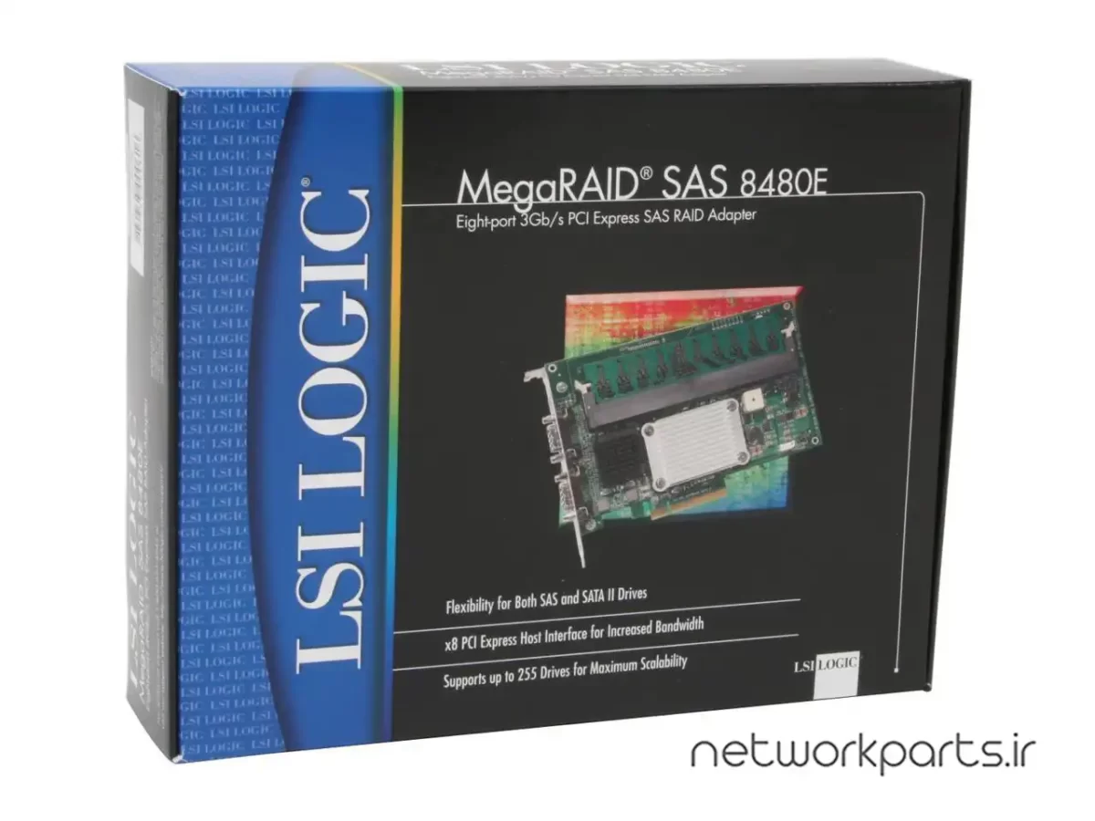 کارت RAID کنترلر SATA/SAS ال اس آی (LSI) سری MegaRAID مدل 8480E کد LSI00049