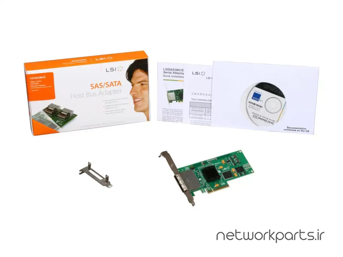 کارت کنترلر SATA/SAS ال اس آی (LSI) مدل SAS3801E کد LSI00138
