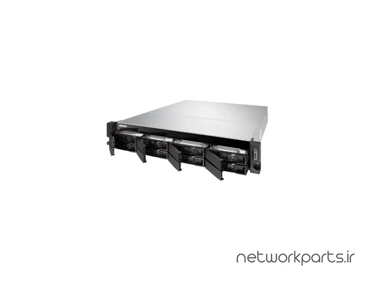 ذخیره ساز تحت شبکه (NAS) کیونپ (Qnap) مدل TVS-872XU-RP-I3-4G-US دارای 4GB حافظه رم