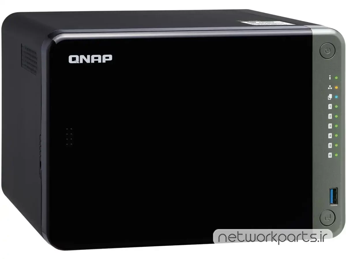 ذخیره ساز تحت شبکه (NAS) کیونپ (Qnap) مدل TS-653D-4G-US بدون هارد درایو دارای 4GB حافظه رم