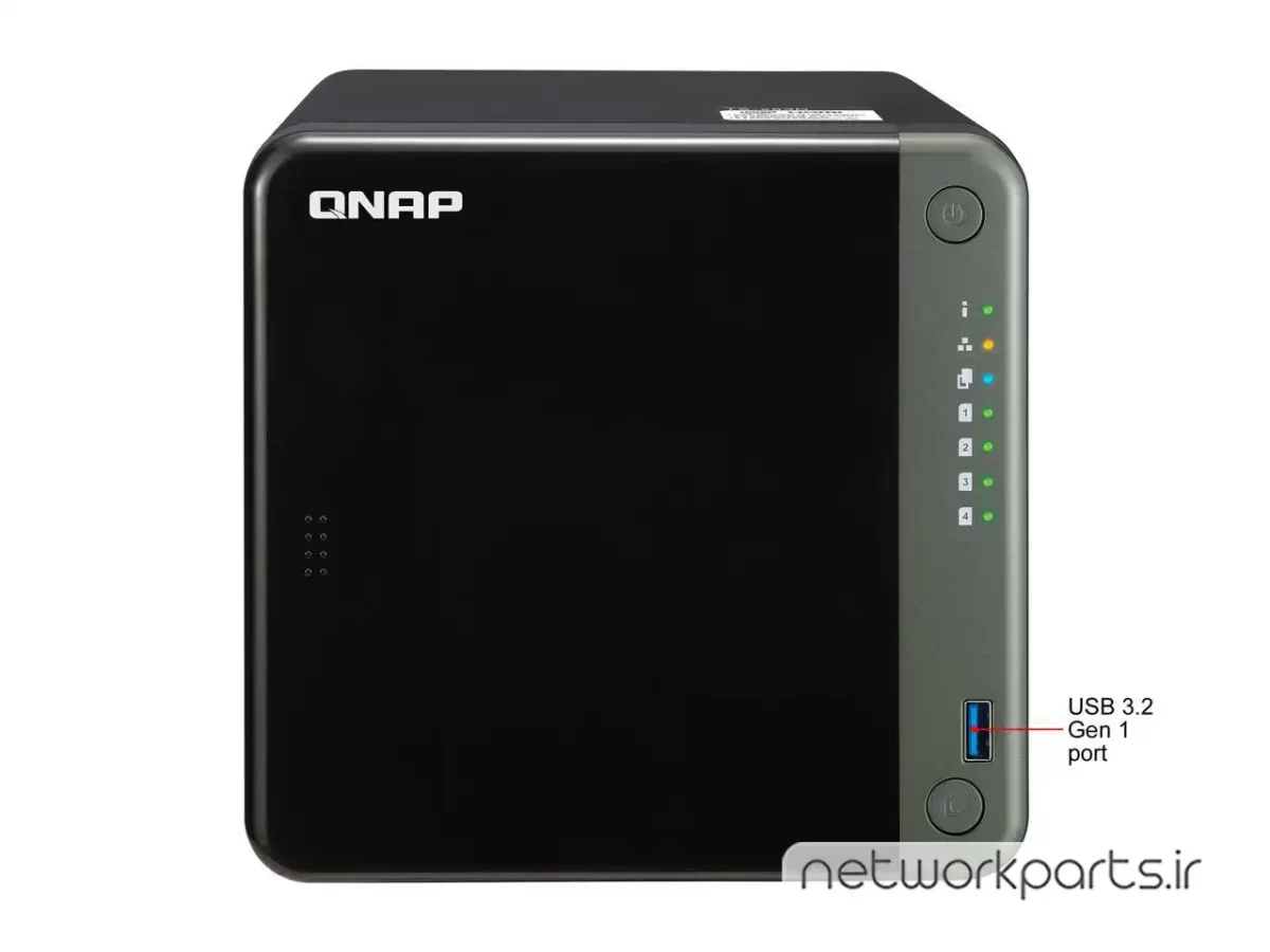 ذخیره ساز تحت شبکه (NAS) کیونپ (Qnap) مدل TS-453D-4G-US بدون هارد درایو دارای 4GB حافظه رم
