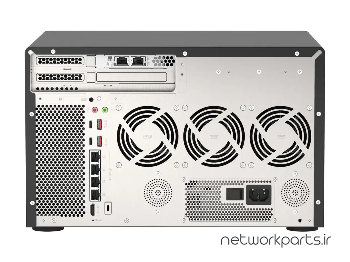 ذخیره ساز تحت شبکه (NAS) کیونپ (Qnap) مدل TVS-H1288X-W1250-16G-US بدون هارد درایو دارای 16GB حافظه رم