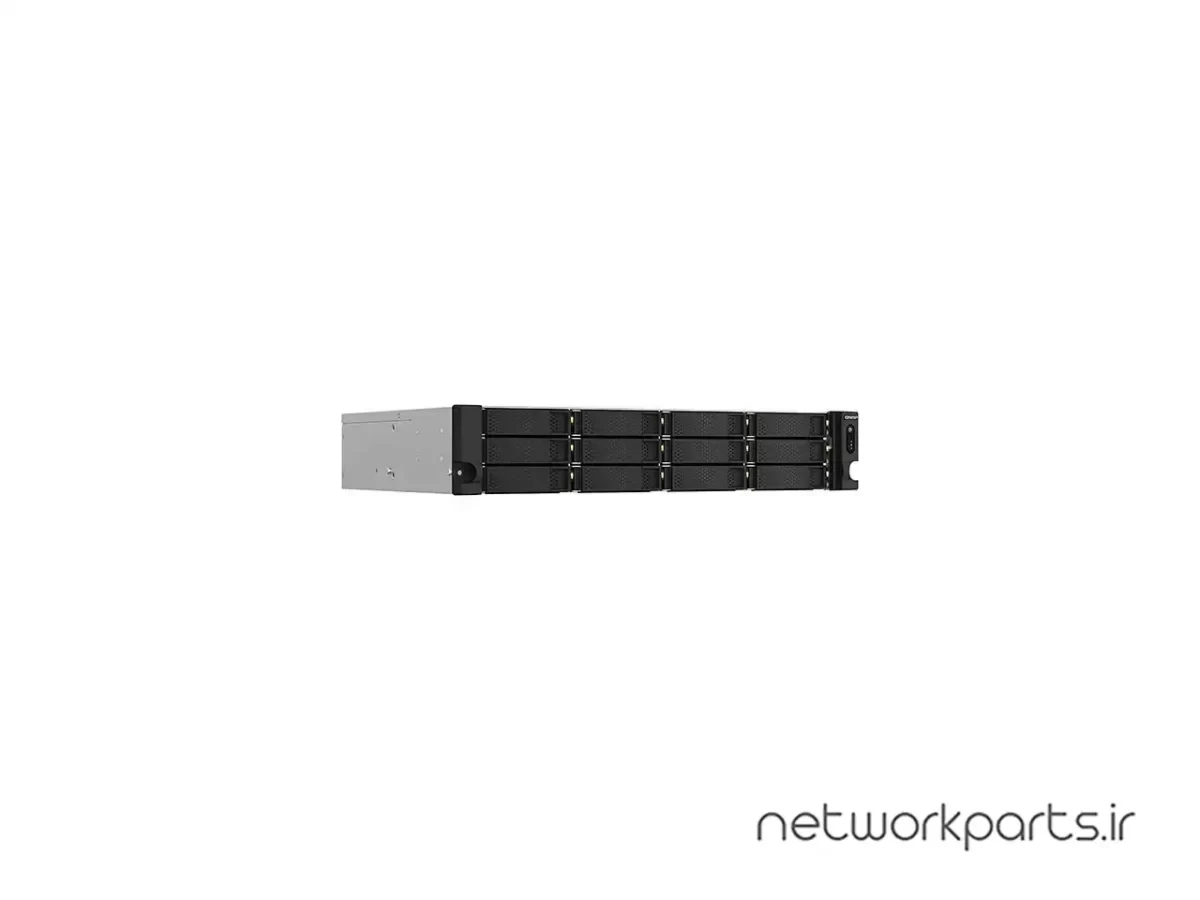 ذخیره ساز تحت شبکه (NAS) کیونپ (Qnap) مدل TS-1264U-RP-4G-US بدون هارد درایو دارای 4GB حافظه رم