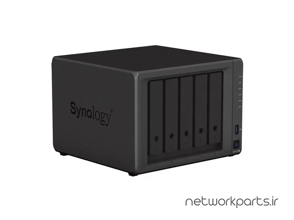 ذخیره ساز تحت شبکه (NAS) سینولوژی (Synology) مدل DS1522+ بدون هارد درایو دارای 8GB حافظه رم
