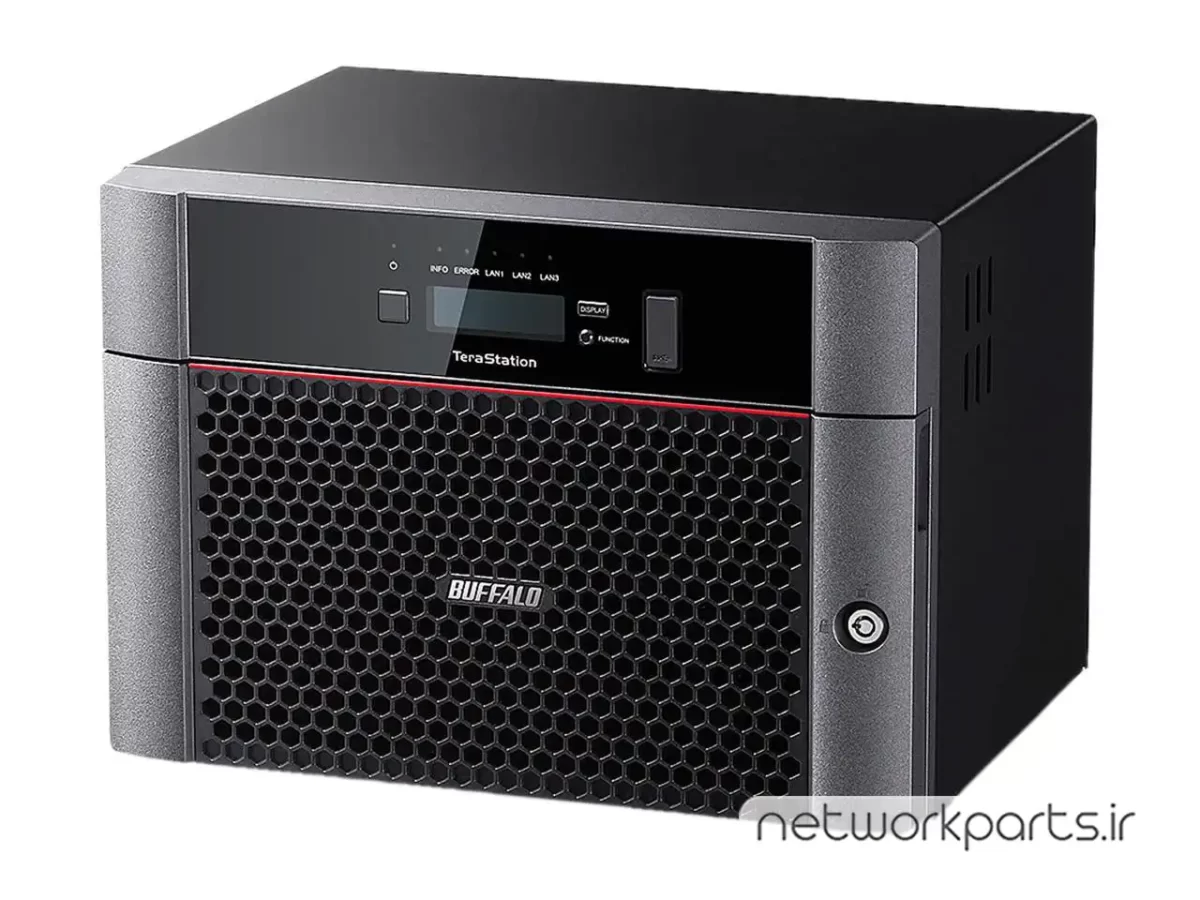 ذخیره ساز تحت شبکه (NAS) بوفالو (Buffalo) مدل TS5810DN6408 دارای 64TB هارد درایو و 4GB حافظه رم