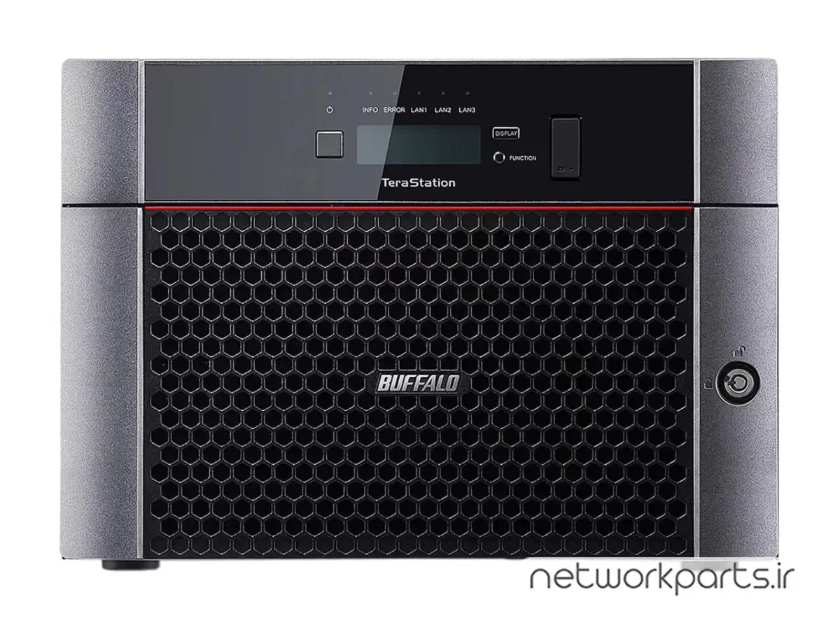 ذخیره ساز تحت شبکه (NAS) بوفالو (Buffalo) مدل TS5810DN6408 دارای 64TB هارد درایو و 4GB حافظه رم