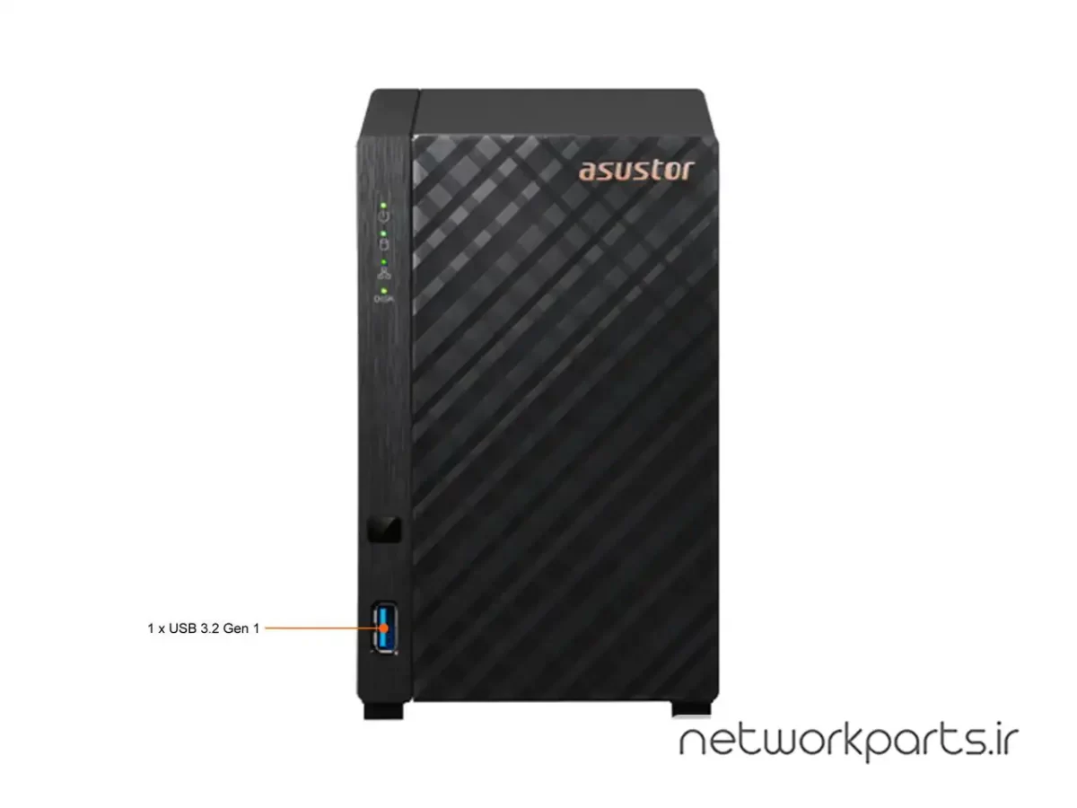 ذخیره ساز تحت شبکه (NAS) اسستور (Asustor) مدل AS1102T بدون هارد درایو دارای 1GB حافظه رم