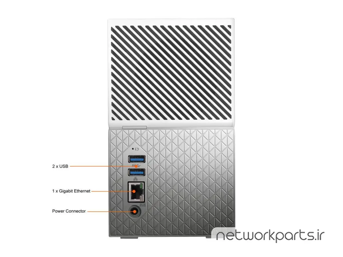 ذخیره ساز تحت شبکه (NAS) وسترن دیجیتال (Western Digital) مدل WDBMUT0040JWT-NESN دارای 4TB هارد درایو