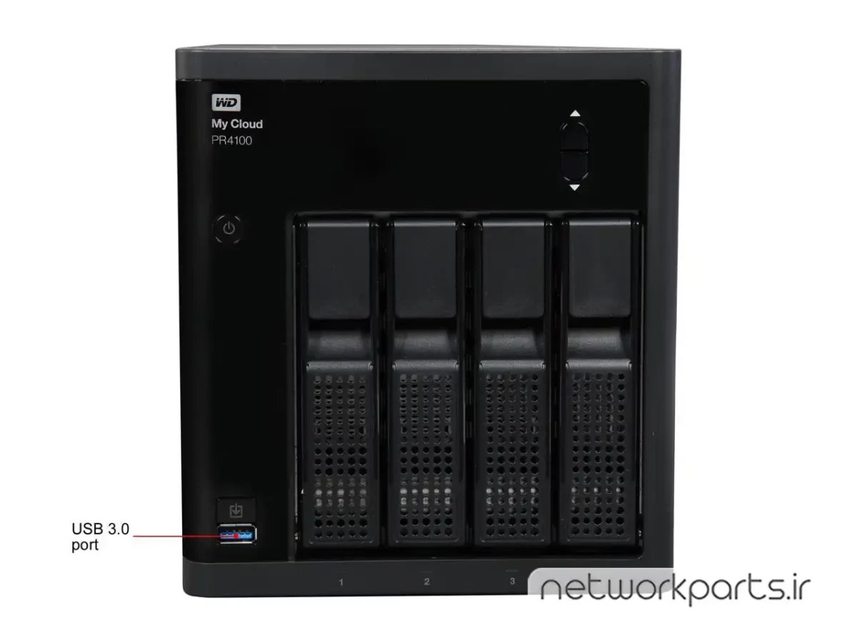 ذخیره ساز تحت شبکه (NAS) وسترن دیجیتال (Western Digital) مدل WDBNFA0080KBK-NESN دارای 8TB هارد درایو