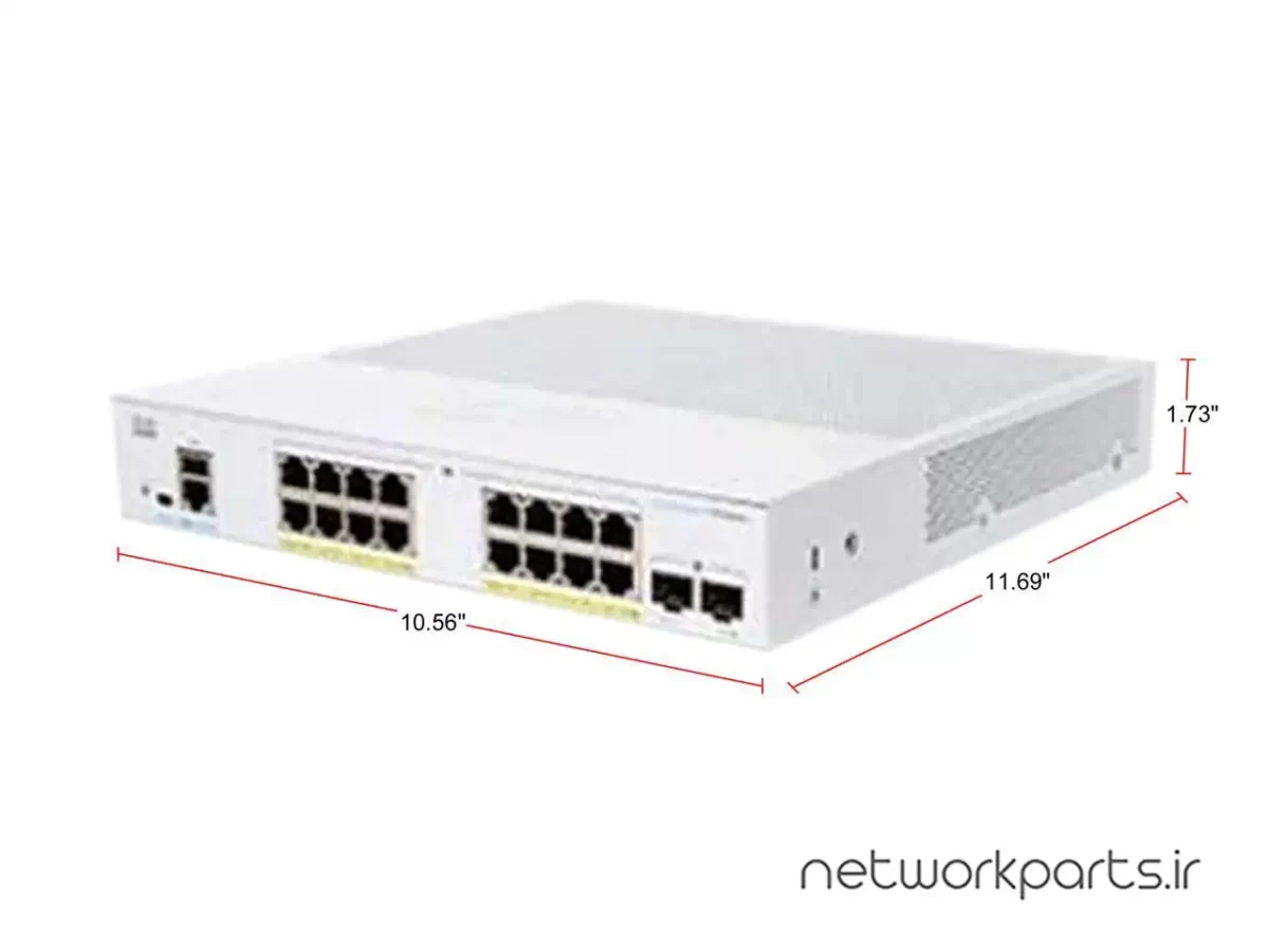 سوییچ سیسکو (Cisco) سری Business مدل CBS250-16P-2G-NA دارای 16 پورت