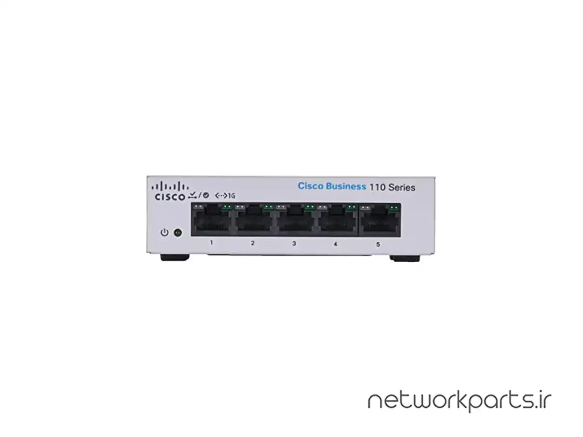 سوییچ سیسکو (Cisco) سری Business مدل CBS110-5T-D-NA دارای 5 پورت