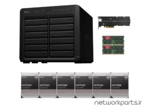 ذخیره ساز تحت شبکه (NAS) سینولوژی (Synology) مدل DS2422+ دارای 72TB (6x 12TB) هارد درایو و 8GB حافظه رم
