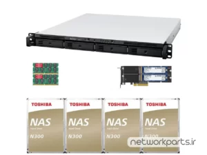 ذخیره ساز تحت شبکه (NAS) سینولوژی (Synology) مدل RS822+ دارای 48TB (4x 12TB) هارد درایو و 32GB حافظه رم