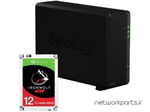 ذخیره ساز تحت شبکه (NAS) سینولوژی (Synology) مدل DS118 دارای 12TB هارد درایو و 1GB حافظه رم