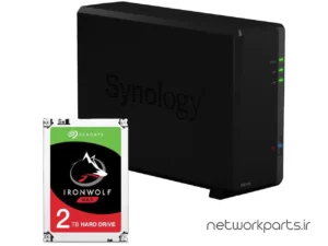 ذخیره ساز تحت شبکه (NAS) سینولوژی (Synology) مدل DS118 دارای 2TB هارد درایو و 1GB حافظه رم
