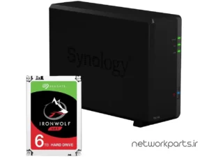 ذخیره ساز تحت شبکه (NAS) سینولوژی (Synology) مدل DS118 دارای 6TB هارد درایو و 1GB حافظه رم