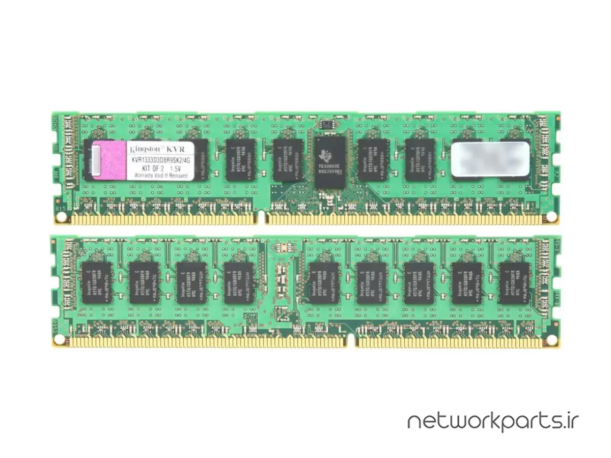 رم سرور (RAM) کینگستون (Kingston) مدل KVR1333D3D8R9SK2-4G ظرفیت 4GB (2 x 2GB)